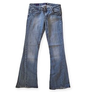 Y2K Vigoss London Low Rise Flare Jeans Size 9 Juniors Western Denim
